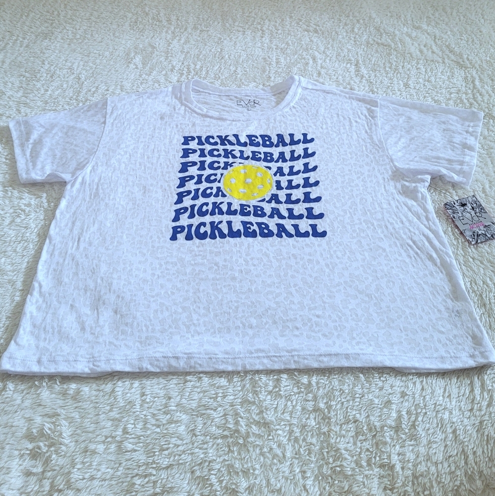 EVCR (Evolution🦍 and Creation👶) Pickleball🥒 Burnout🔥 Tee👕 - NWT - Picture 14 of 15